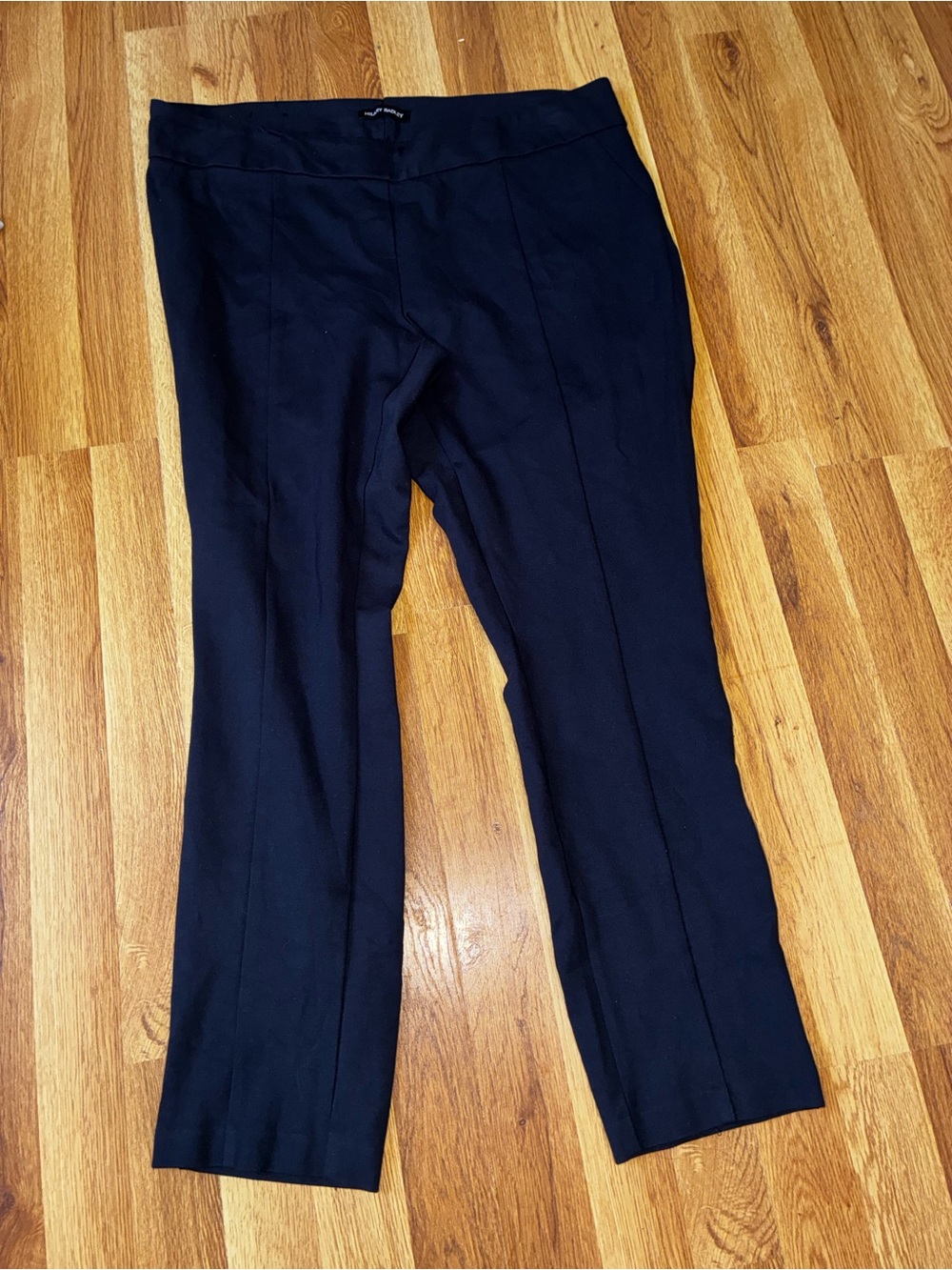Hilary Radley Black Ankle Ponte Pants